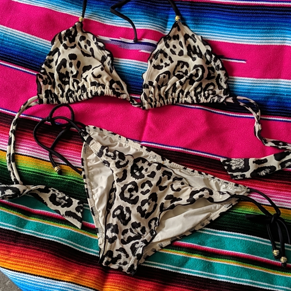 🏖️👙🌊VIX leopard print Bikini🏖️👙🌊